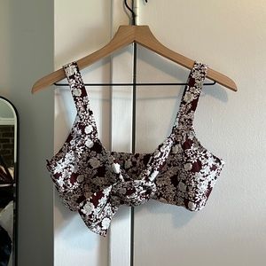 Cropped Top Cotton Floral tank